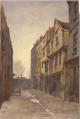 Old painting of Fullwood's Rents Holborn London